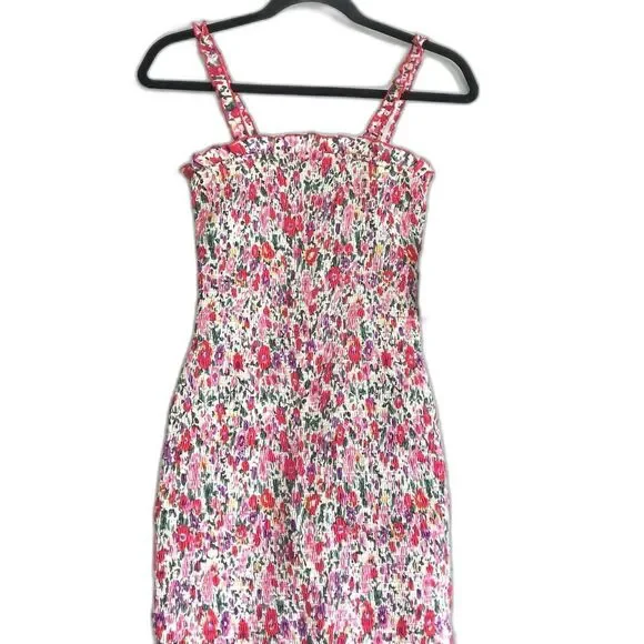 Na-kd Smocked Wildflower Print Cotton Dress NWT Size US XS (EUR 34)NWT - Picture 5 of 14